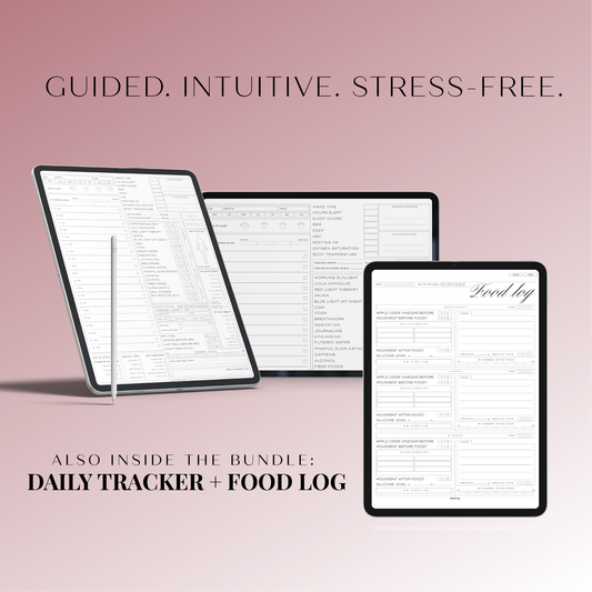 Daily Tracker + Wellness Templates Bundle