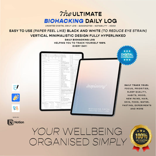 2-Page Daily Pages & Wellness Tracker for Women