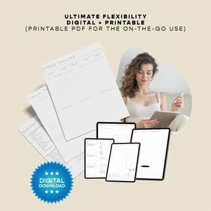 Ultimate Biohacking Health & Wellness Tracker Templates Bundle