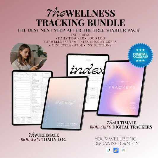 Daily Tracker + Wellness Templates Bundle