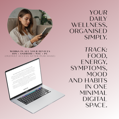 2-stranový denný organizér pre biohacking a plánovanie wellness – organizér zdravia, produktivity